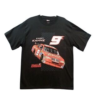 Kasey Kahne # 9 Nascar Dodge Black Mens Large  T-Shirt Motorsports Racing